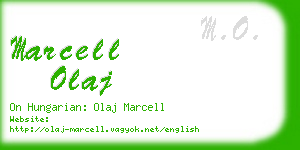 marcell olaj business card